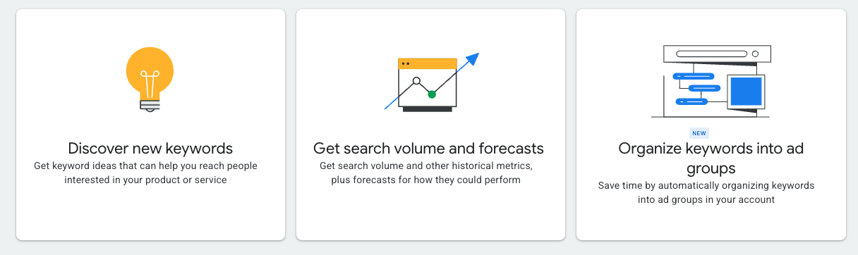 The 13-Step Guide to Creating a Google AdWords Campaign from Scratch 2 Google Keyword Planner Options